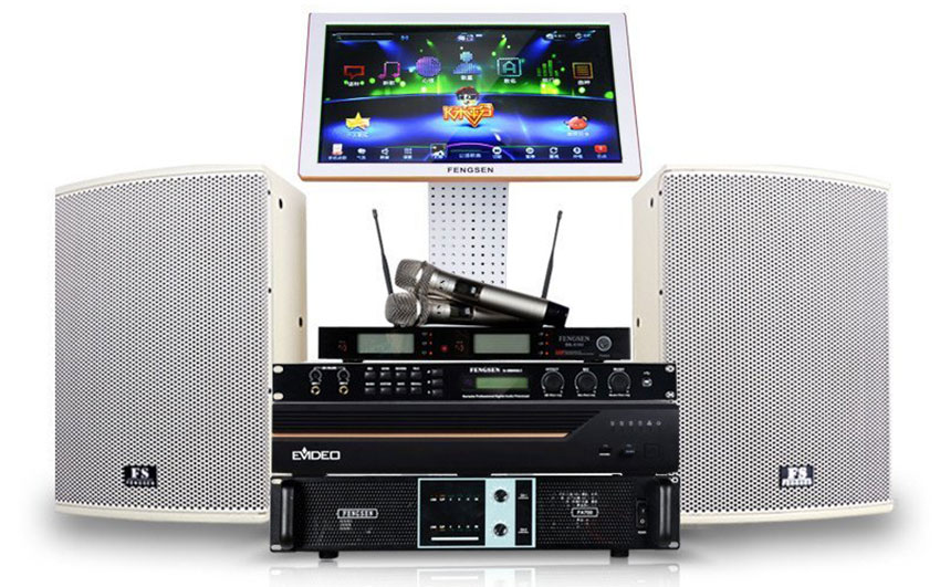 組合音響:音箱、功放機(jī)、無線話筒、觸屏顯示器 組合音響:音箱、功放機(jī)、無線話筒、觸屏顯示器